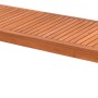 Merxx Sonnenliege 2er Set aus Holz mit Rädern für Garten oder Terrasse.