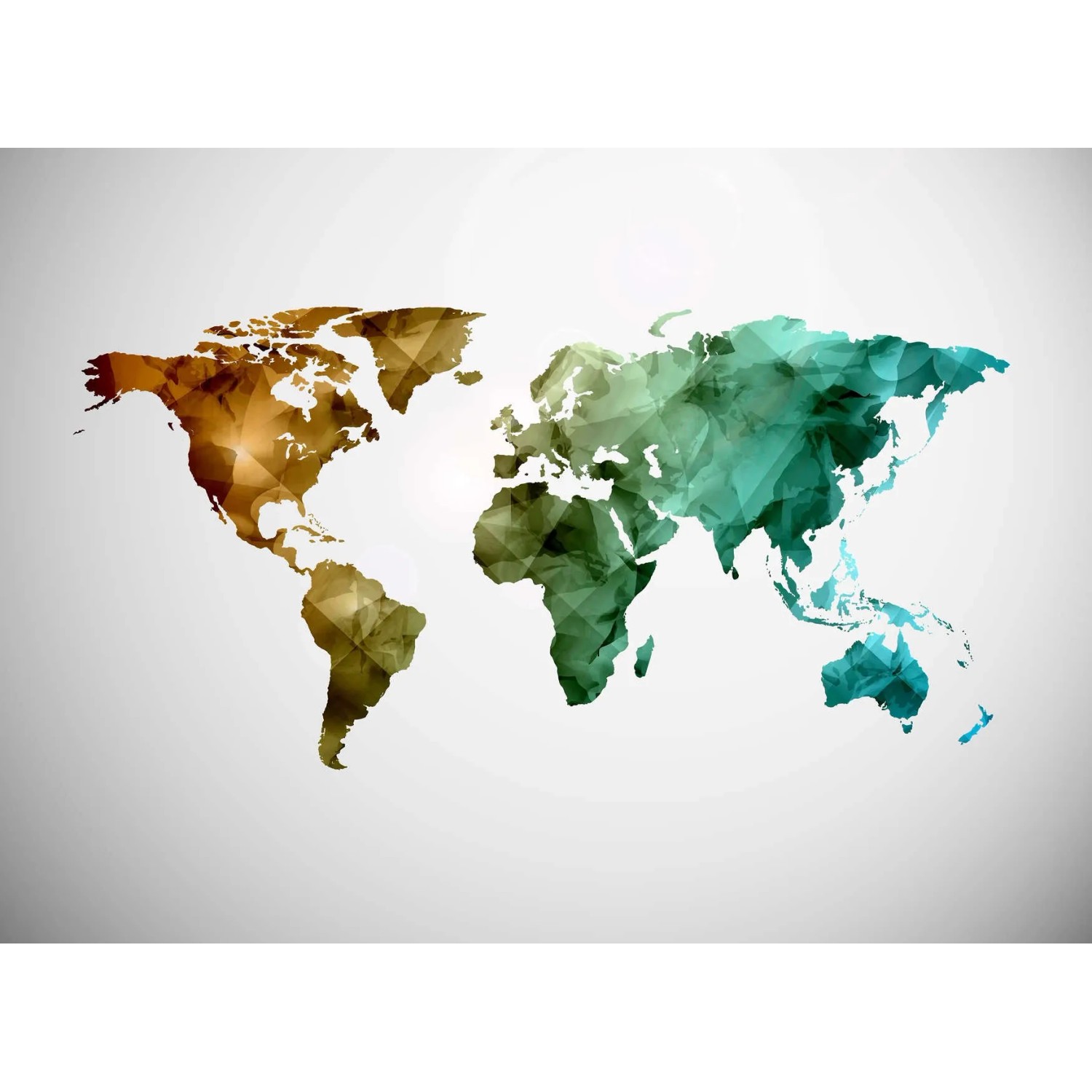 living walls Fototapete Designwalls World Graphic 1, glatt, (5 St)