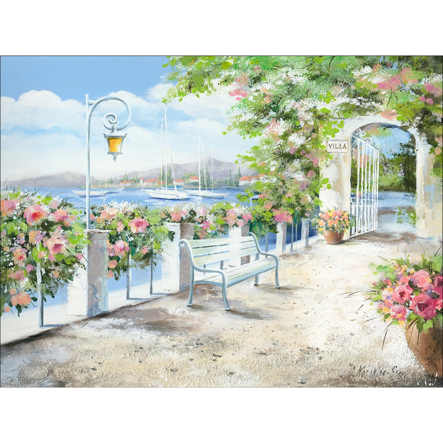 Leinwandbild Basic Anonymus Passagio di Lago 77 cm x 57 cm