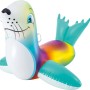 Bestway Schwimmtier Robbe, bunt, 141x110cm, aufblasbar für Pool & Badespaß.