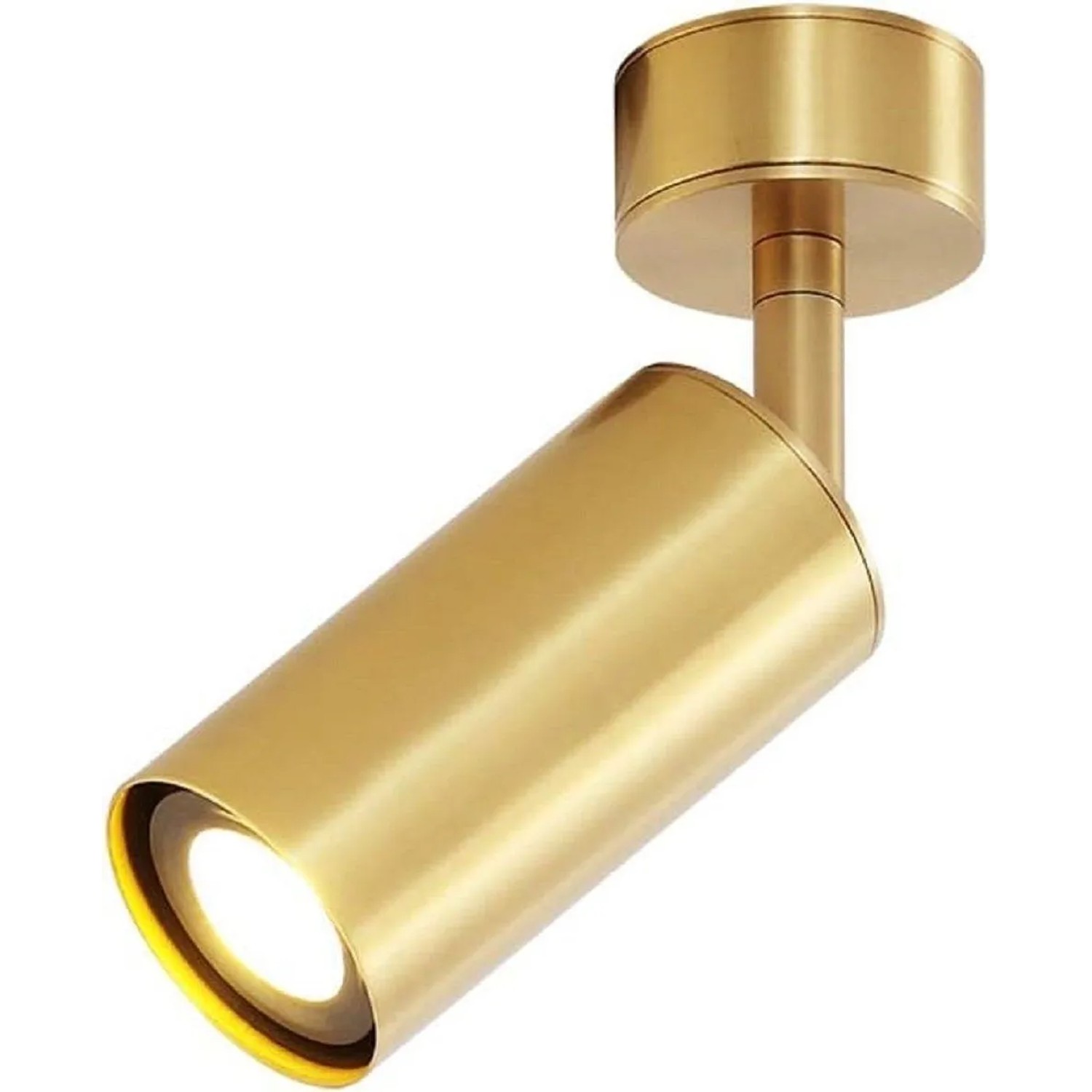 ZMH LED Deckenstrahler GU10 330° Drehbar in Messing für Innenräume ohne Leuchtmittel
