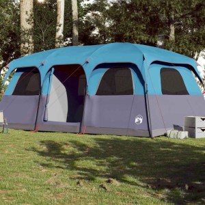 vidaXL Familienzelt für 10 Personen Blau Wasserdicht 94540