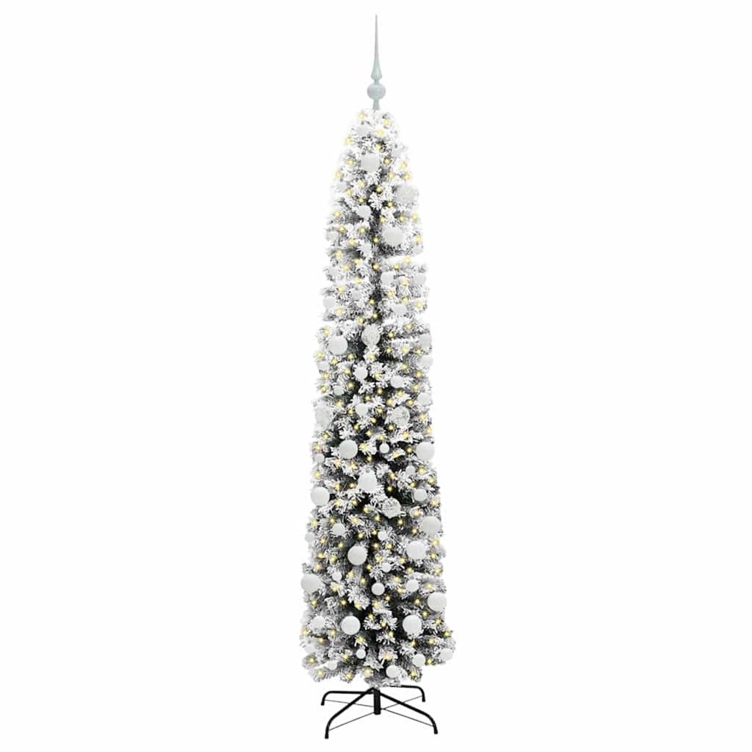 vidaXL Künstlicher Weihnachtsbaum mit 300 LEDs mit Ständer Grün 180 cm 3395021