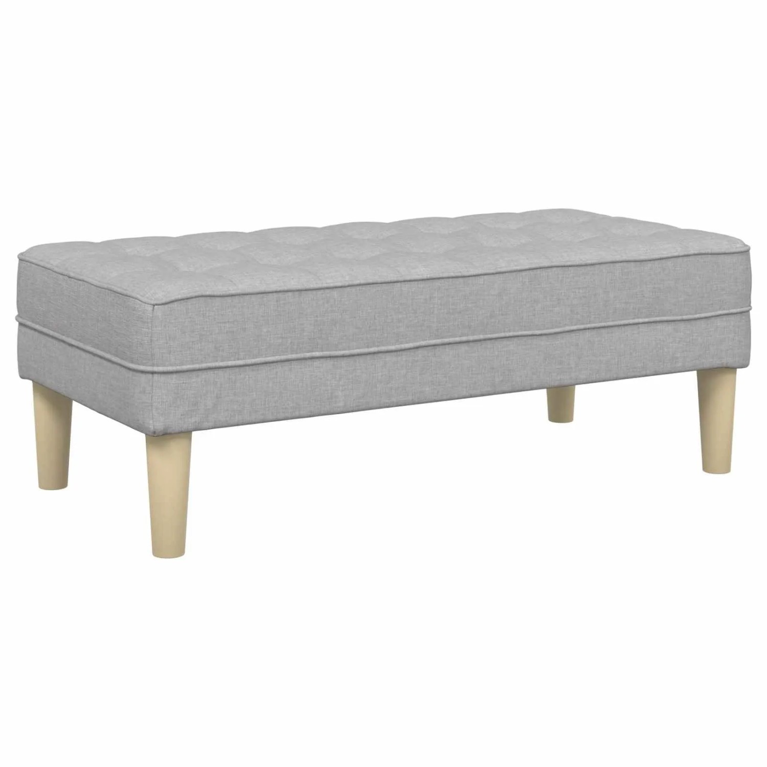 vidaXL Bank mit Kissen Wolkengrau 113 x 57 x 39 cm Stoff 42001944