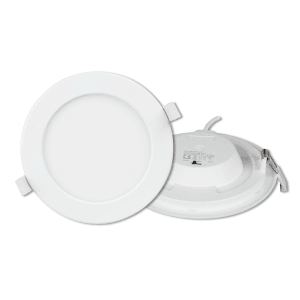 Weißes, dimmbares LUXULA LED Downlight mit einstellbarer Farbtemperatur für Spots, 6W, 525lm, IP44.