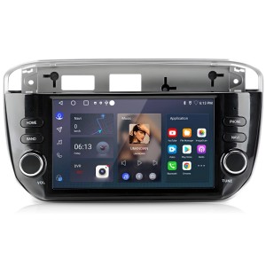 Junsun Autoradio mit 7 Zoll Touchscreen für FIAT Linea Punto Evo. Navigation, Musik, Apps, Bluetooth, FM, RDS.