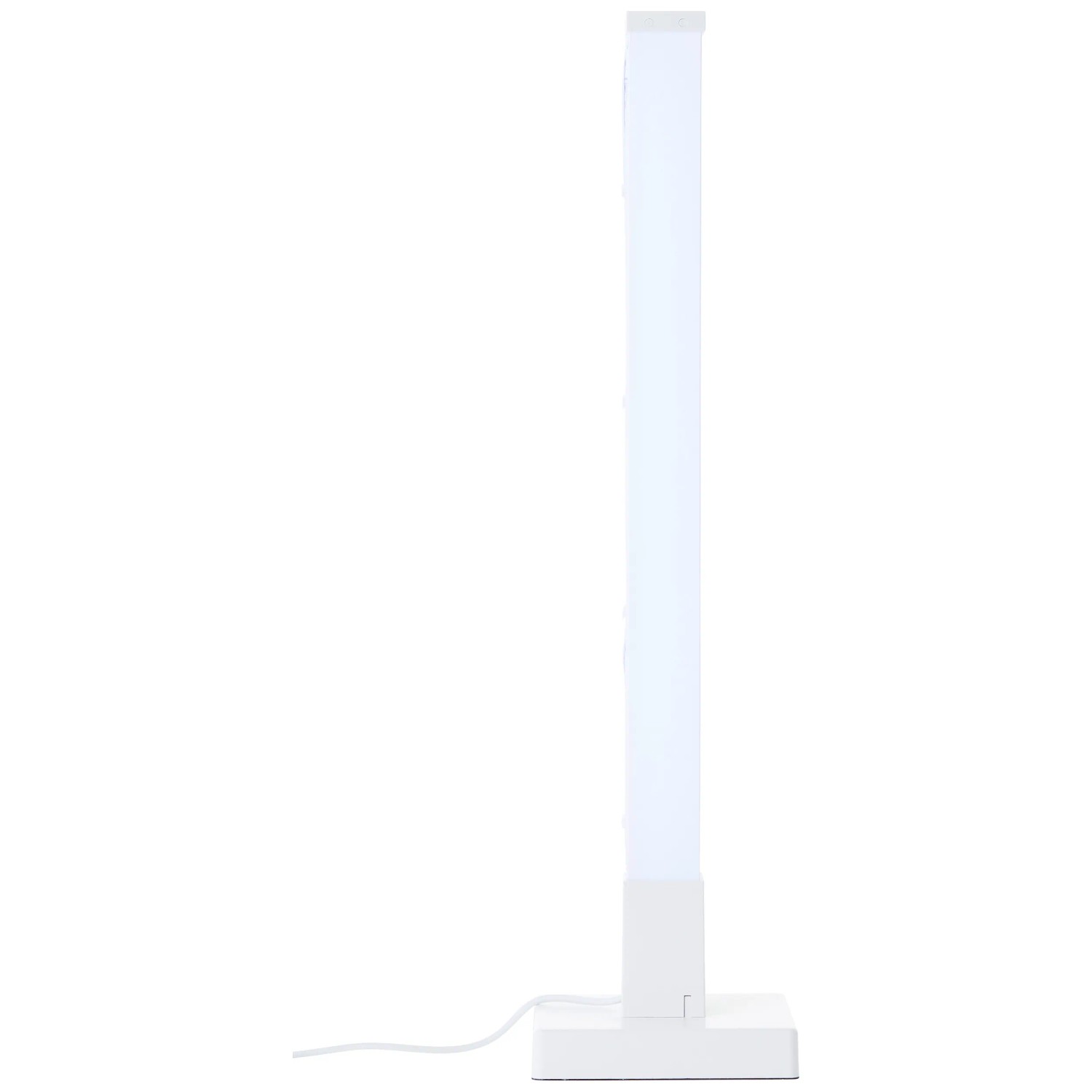 Weiße LED Design-Tischleuchte Neele mit RGB + CCT Funktion, Ø 12,5 cm.