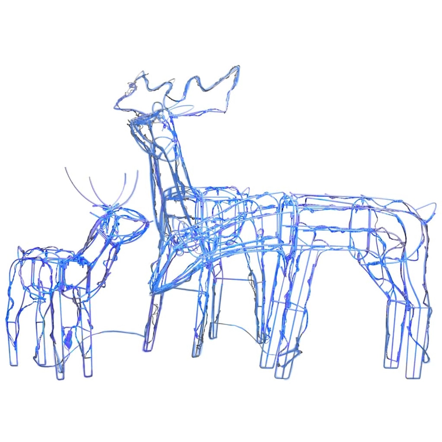 vidaXL 3-Tlg LED-Rentiere Set Weihnachtsdeko 229 LEDs 328540