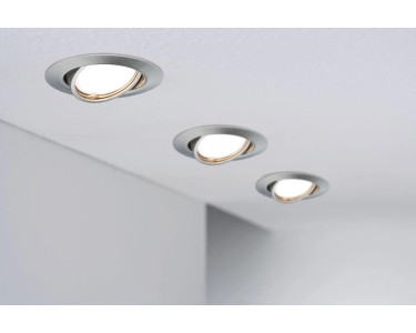 Paulmann LED-Einbauleuchte Base 3 x 5 W GU10 Eisen gebürstet 3-Stufen- dimmbar kaufen bei OBI