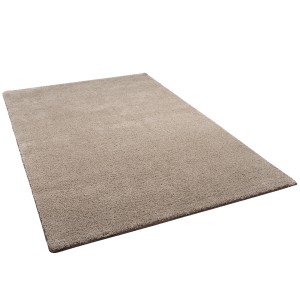 Snapstyle Hochflor Teppich Palace Taupe, 160x240cm. Flauschiger Shaggy Teppich in Taupe.