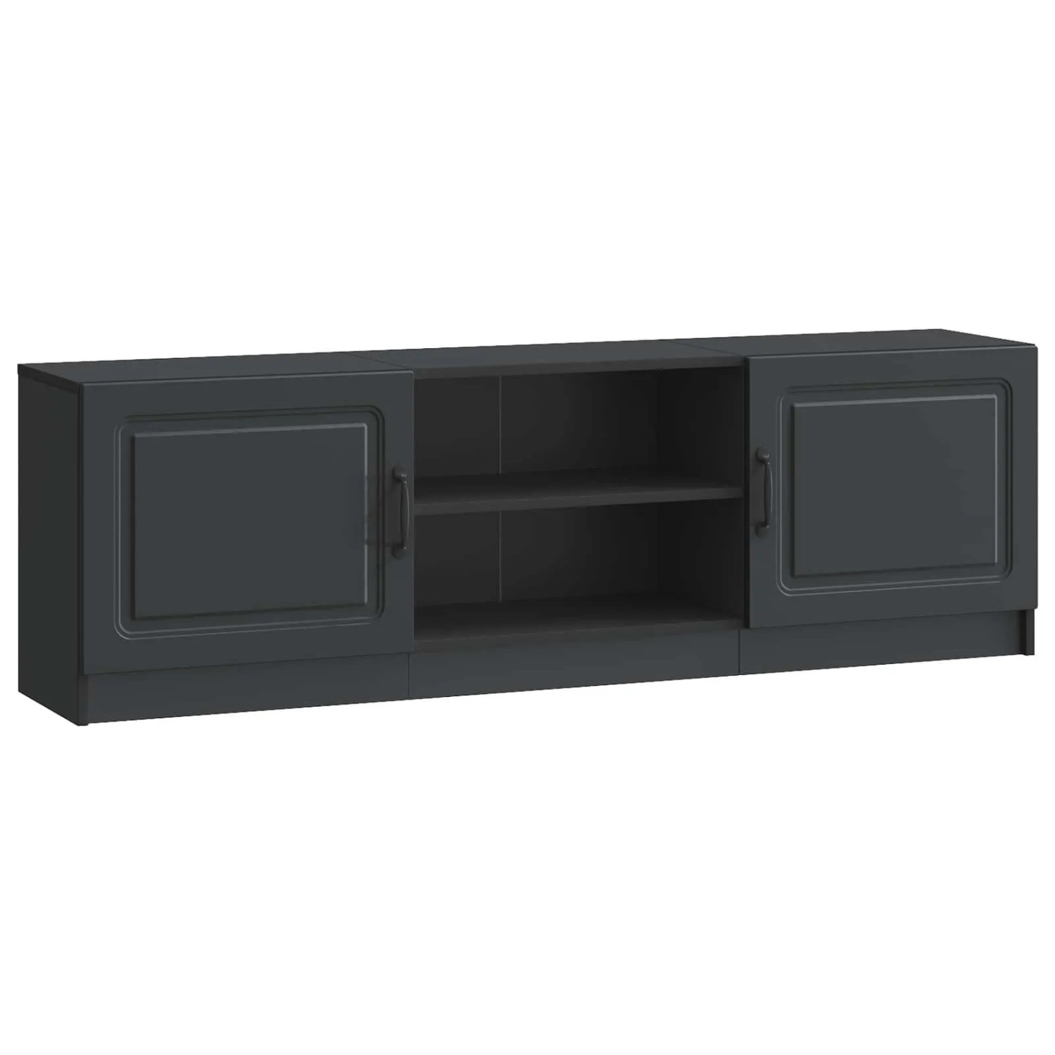 vidaXL TV-Schränk Schwarz 150 x 31 x 47 cm Holzwerkstoff 895836