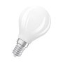 Dimmbares Osram LED-Leuchtmittel E14 in Tropfenform, mattweiß.
