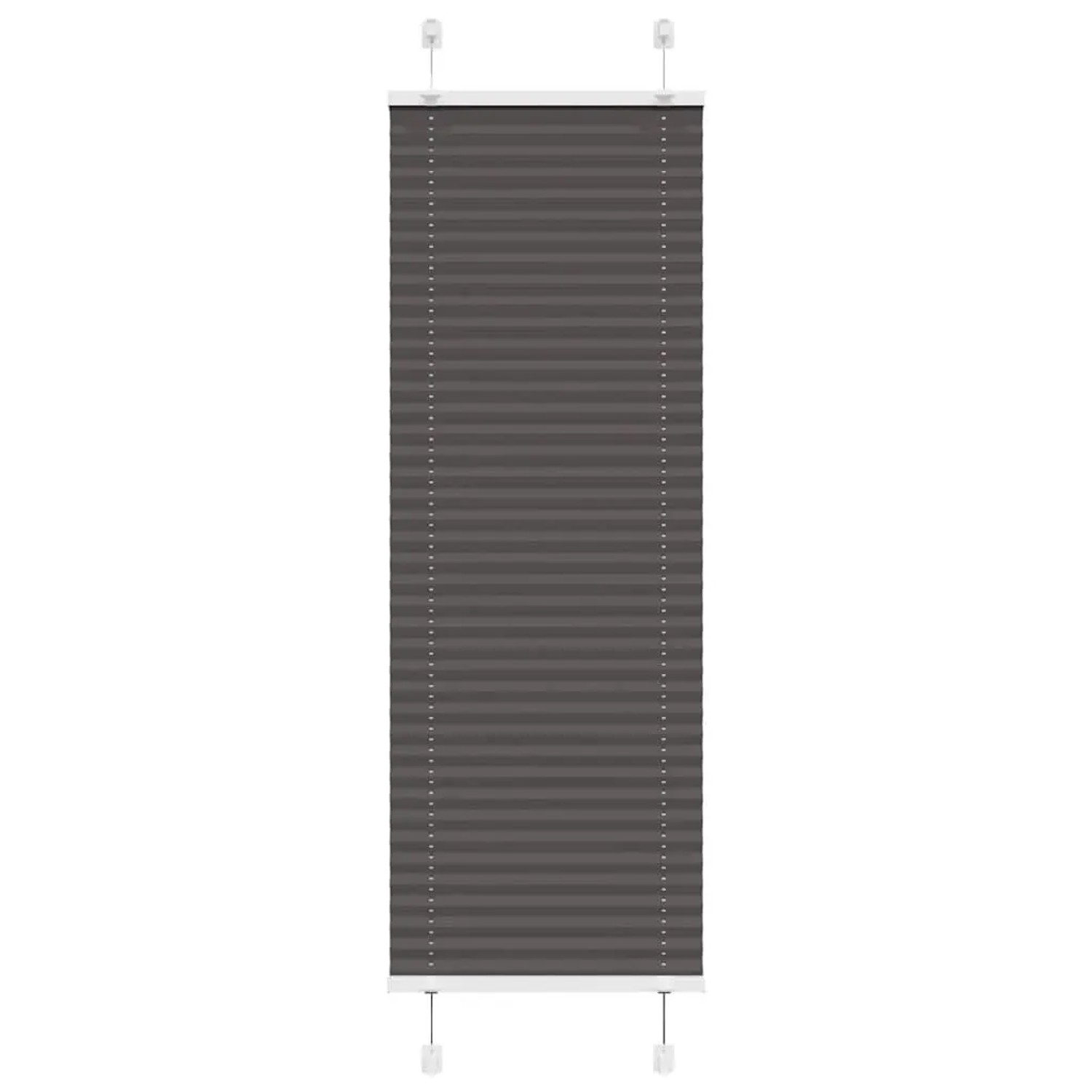vidaXL Plissee Schwarz 40x150 cm Stoffbreite 39,4 cm Polyester 4015131 günstig online kaufen