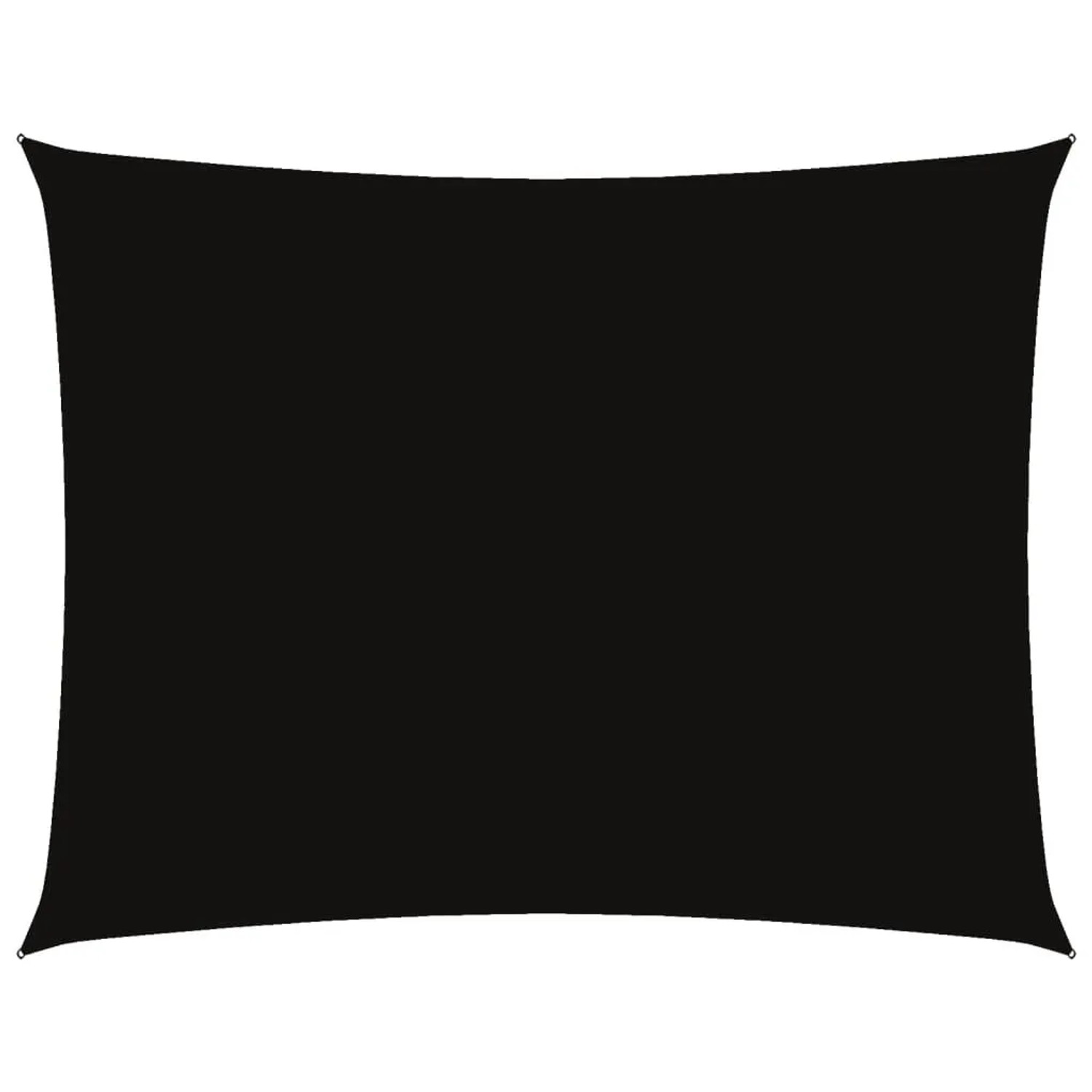 Furnicato Sonnensegel Oxford-gewebe Rechteckig 6x7 M Schwarz