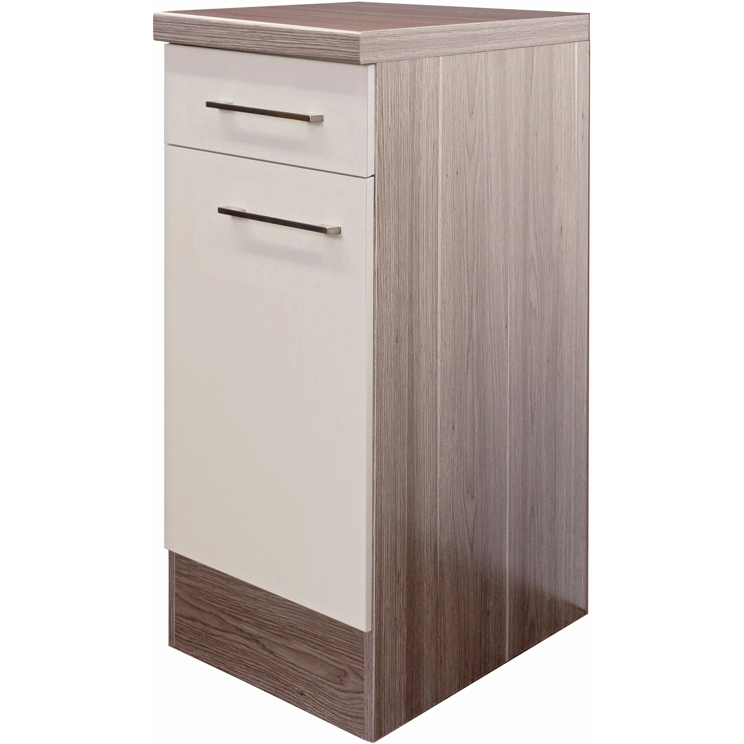 Flex-Well Exclusiv Unterschrank Eico 30 cm Magnolienweiß-Tennessee Eiche