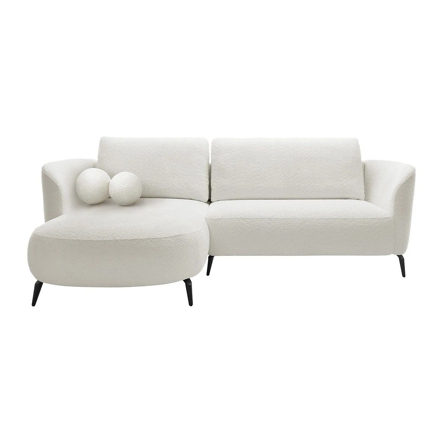 Vente-unique Schlafsofa Aremia Weiß 260 cm