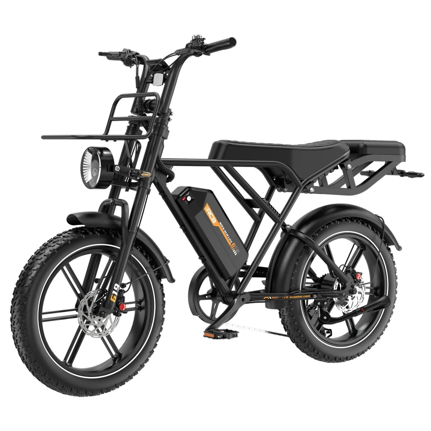 RCB G19 E-bike 20×4,0Zoll 22,5Ah Akku Reichweite 120-130KM 250W 7-Gang APP NFC