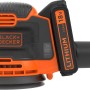 Black+Decker Akku-Exzenterschleifer BDCROS18, 18V, mit Akku. Schleifmaschine in Schwarz und Orange.