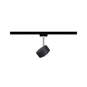 Paulmann URail LED-Spot Aldan, schwarz/chrom, 9W, dimmbar, für Schienensysteme.