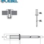 GOEBEL Dichtniete 4,0x9,5 mm, Alu, Flachkopf. Blindniete für dichte Verbindungen.