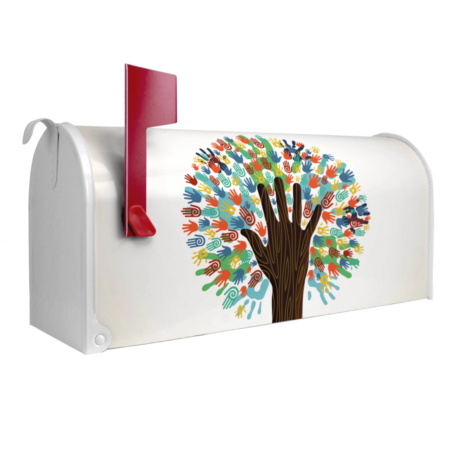 Banjado Amerikanischer Briefkasten Weiß 48x22x16cm US Mailbox Letterbox Pos günstig online kaufen