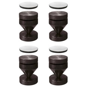 Dynavox Lautsprecher Spikes, 4er Set, schwarz, zur akustischen Entkopplung von Lautsprechern.