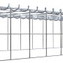 Gabiona Anbaukorb Typ 3, 20x100x40cm, Maschenweite 10x10cm, aus verzinktem Drahtgitter.
