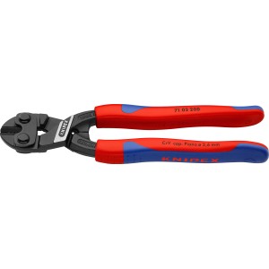 Knipex CoBolt Bolzenschneider, 200mm, mit roten und blauen Griffen zum Schneiden von Draht.