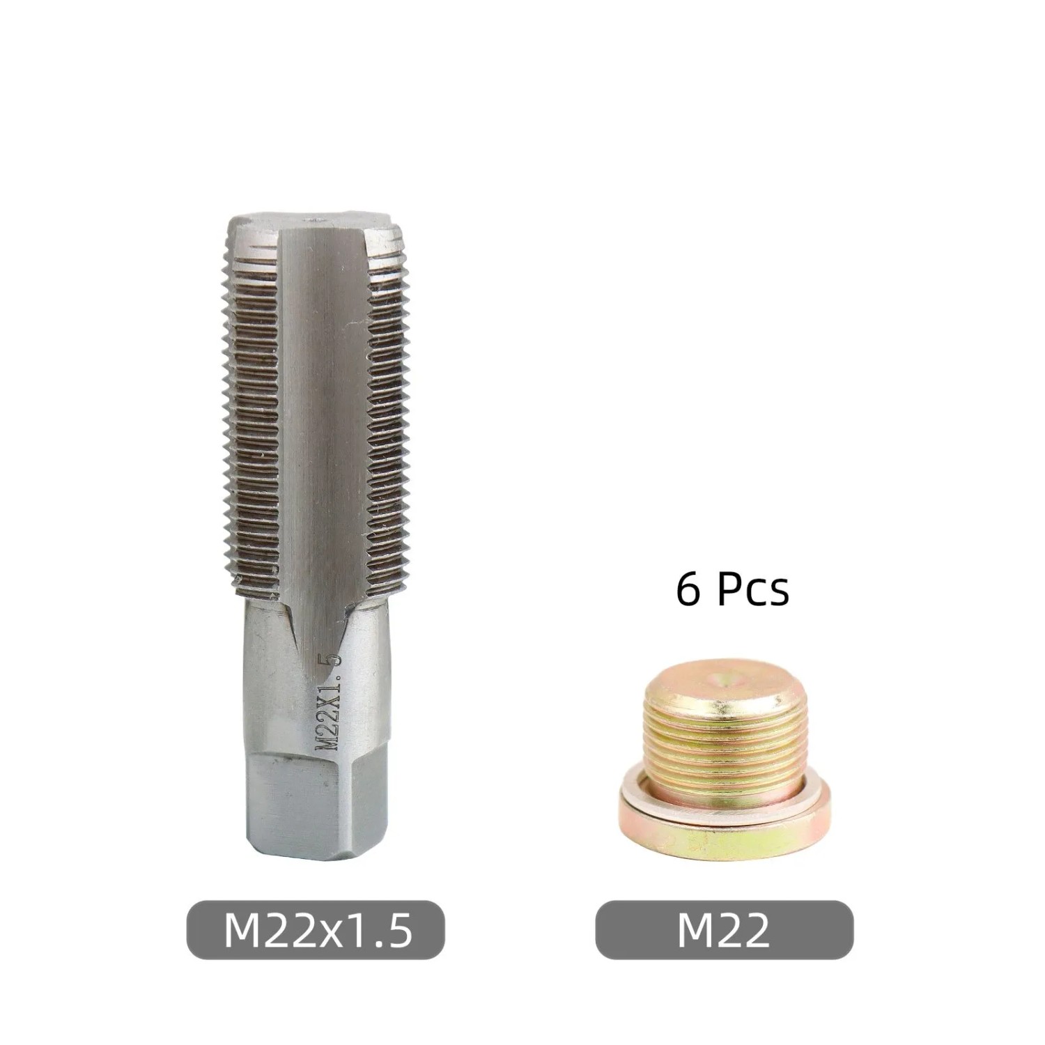 CCLIFE 13tlg Ölablassschraube Reparatur Satz M22x1,5mm Gewinde Reparatursatz für Ölablassschraube_2