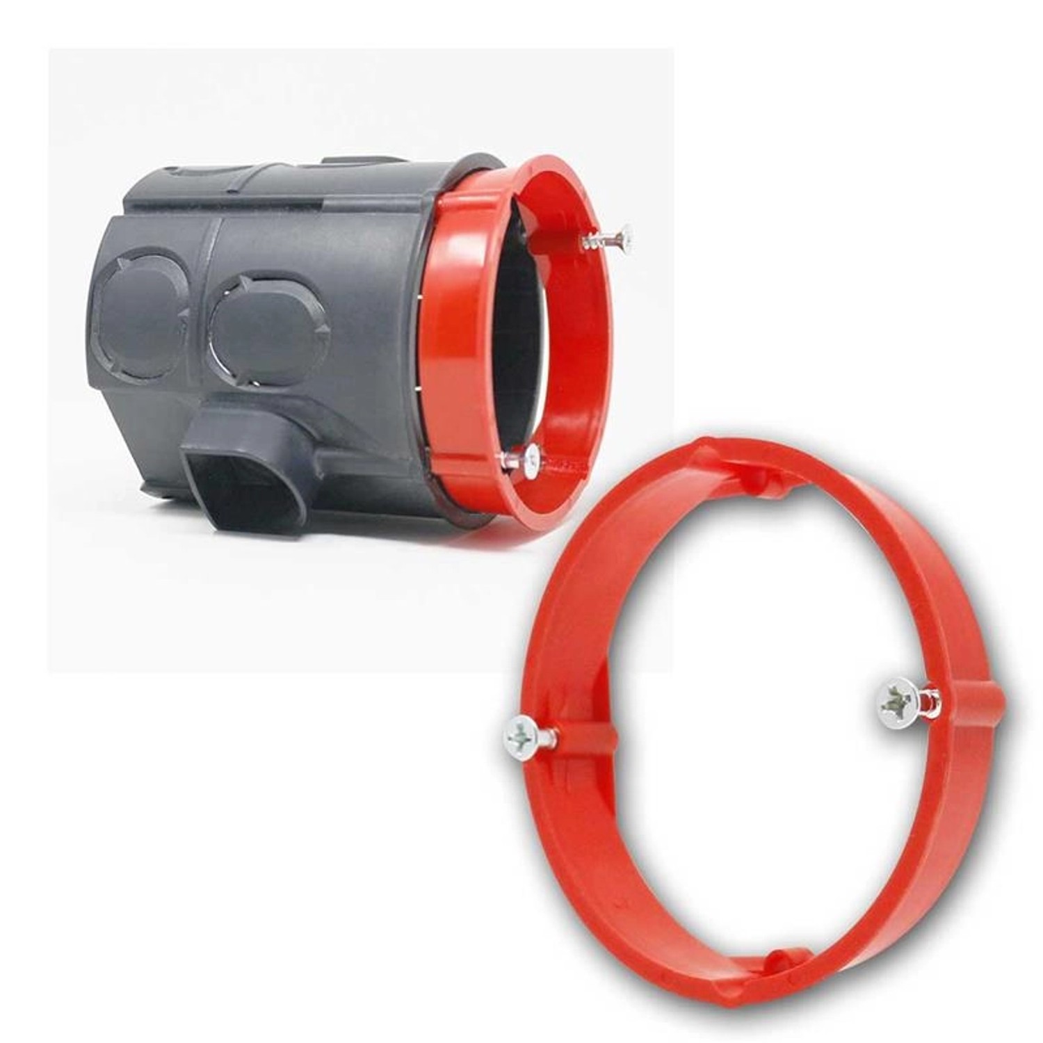 world-trading-net 3er Pack Putzausgleichring 12mm Ø 60mm Rot