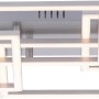 Moderne LED-Deckenleuchte Iven von Just Light, Stahl, 70x34,5 cm, warmweißes Licht.