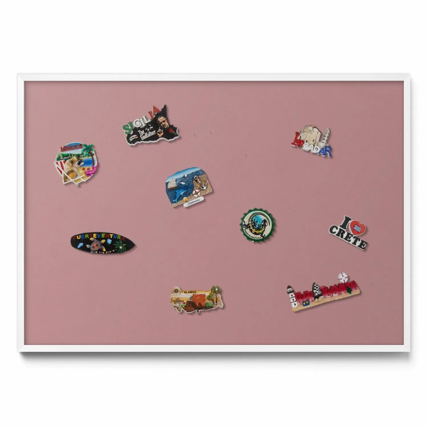 Tulup Magnettafel Magnettafel für Urlaubsmitbringsel Pastellrosa Farbe 100x günstig online kaufen