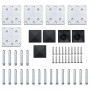vidaXL Zaunelement Set WPC 699x146 cm Braun 3070453_10