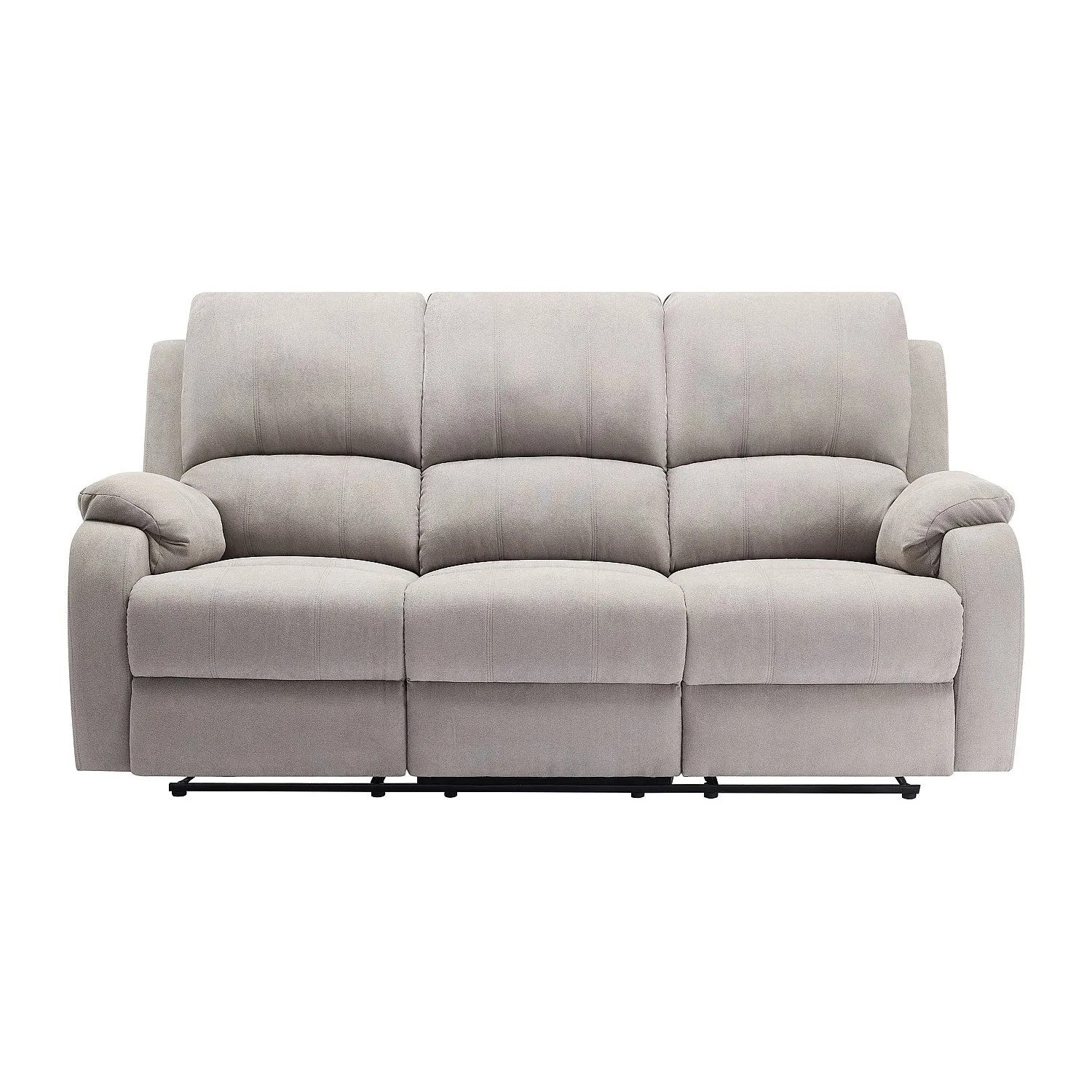 Vente-unique Relaxsofa Brody Hellgrau 202 cm