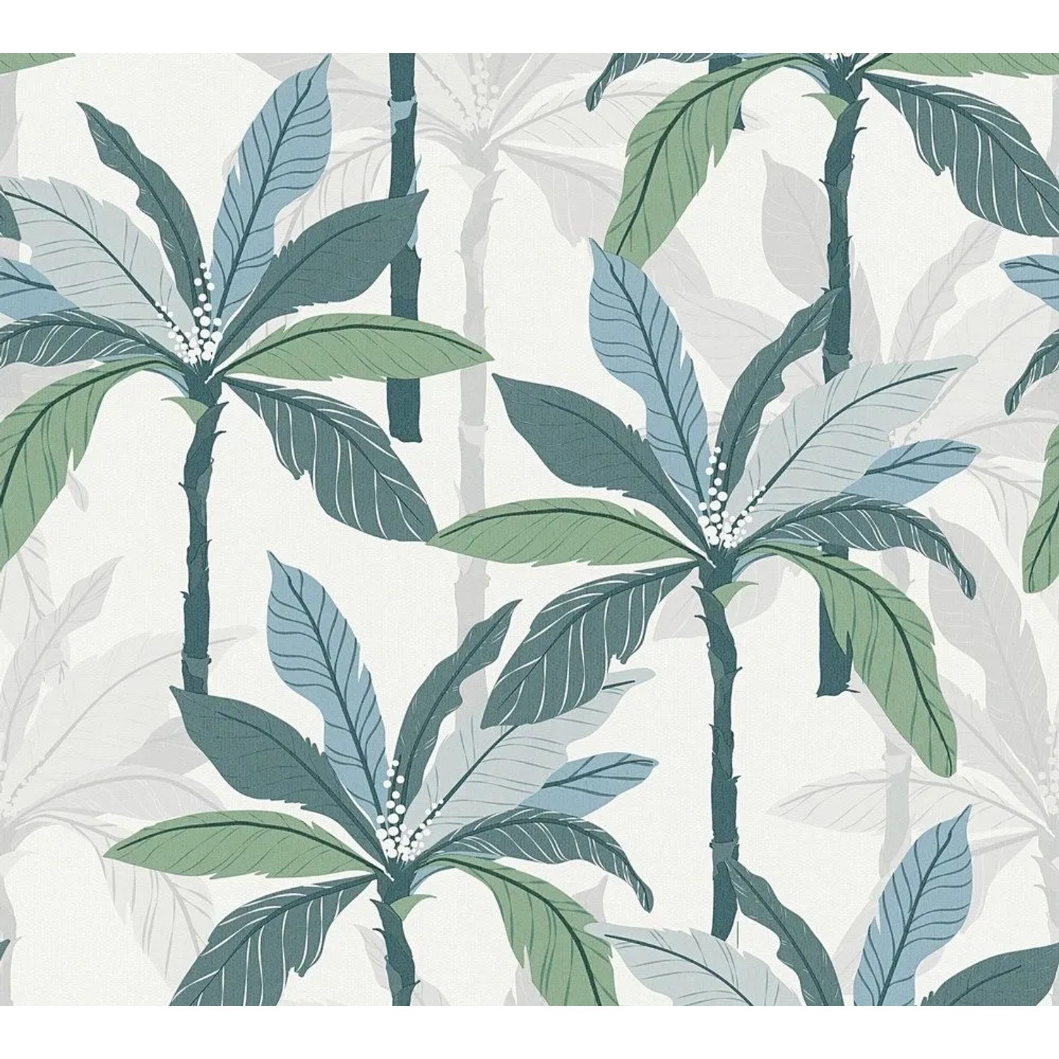 Tadessi Tapete Floral M1-No.1461 Vliestapete in Blau
