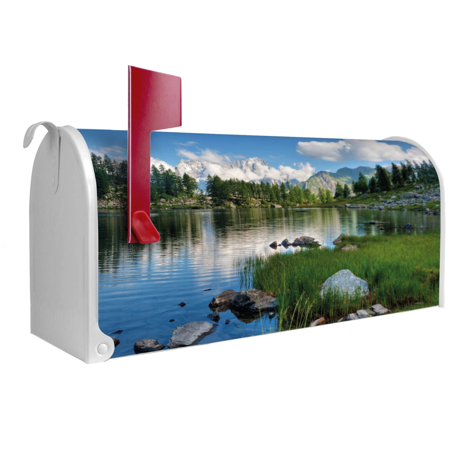 Banjado Amerikanischer Briefkasten Weiß 48x22x16cm US Mailbox Letterbox Pos günstig online kaufen