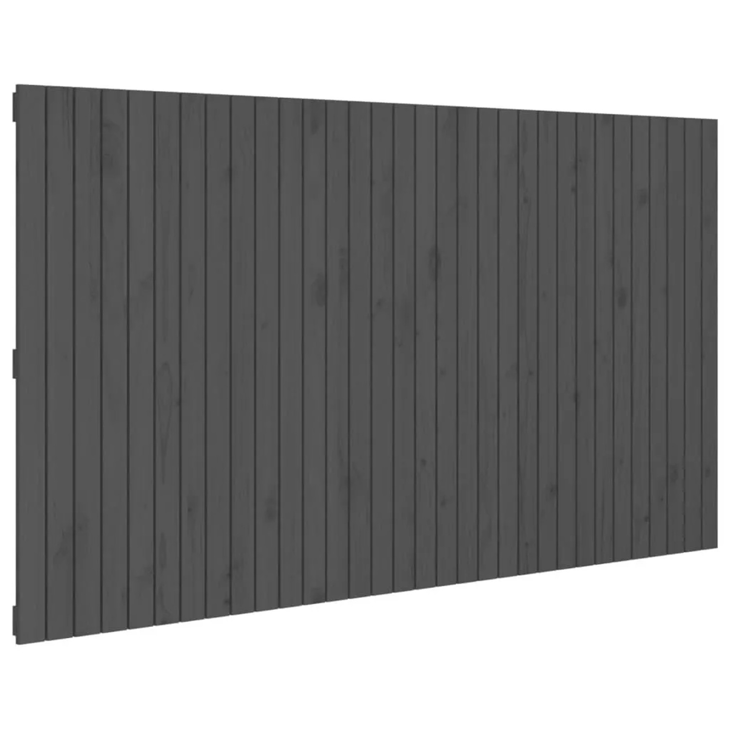 vidaXL Wand-Kopfteil Grau 204x3x110 cm Massivholz Kiefer 824930