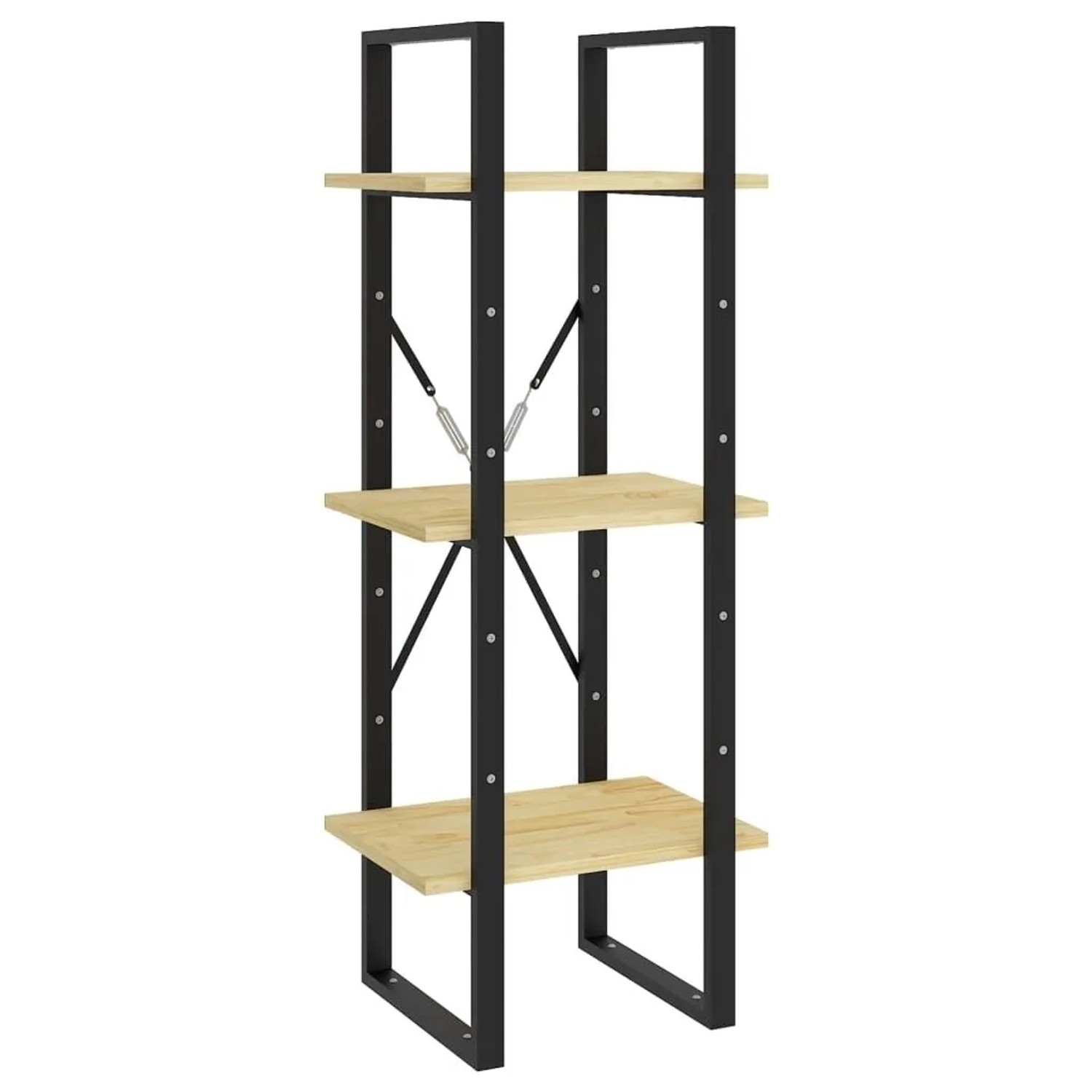 vidaXL Bücherregal 3 Böden 40x30x105 cm Massivholz Kiefer 806492 günstig online kaufen