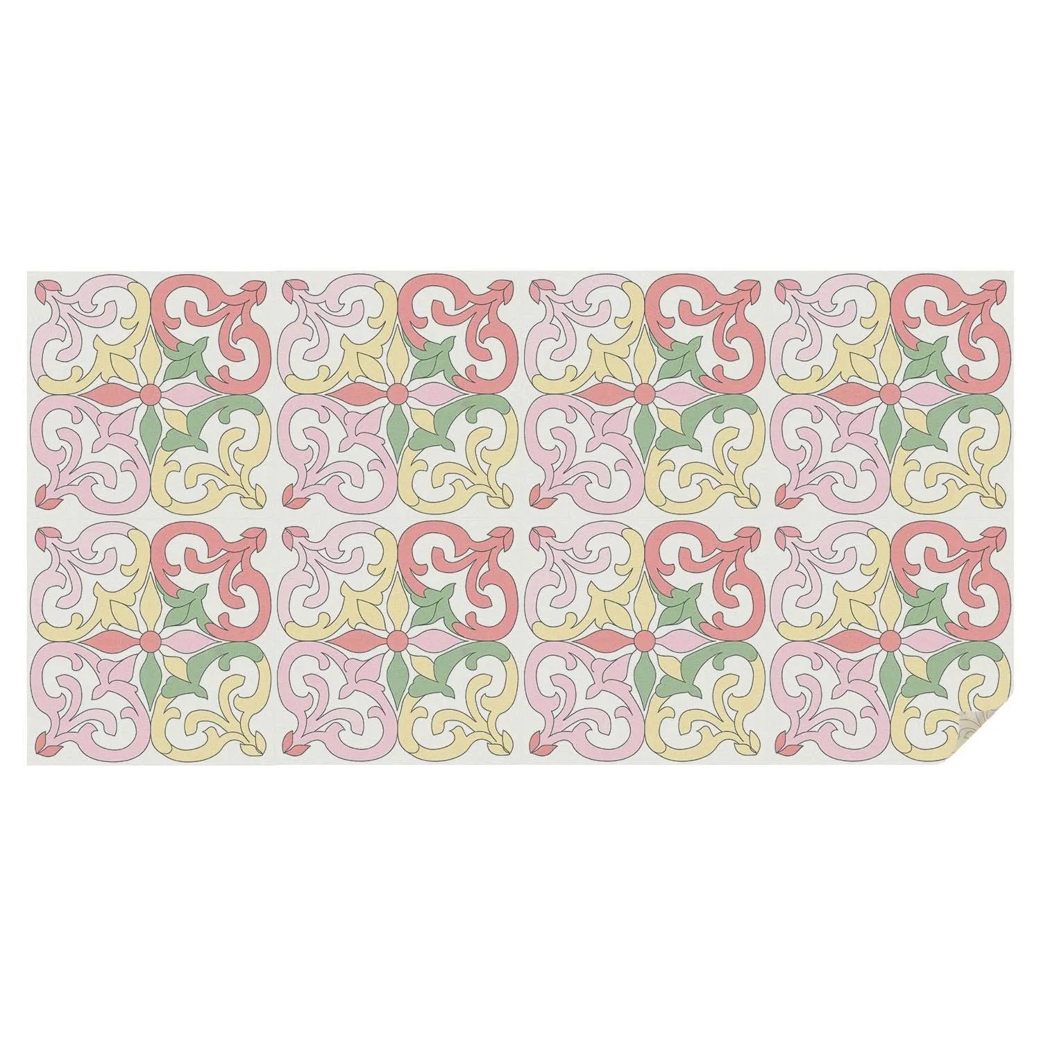 Tulup Fensterfolie Blumenschmuck Folie für Fenster Sichtschutz 200x100 cm Rot Folie auf Fenster Fensterfolie selbstklebe...