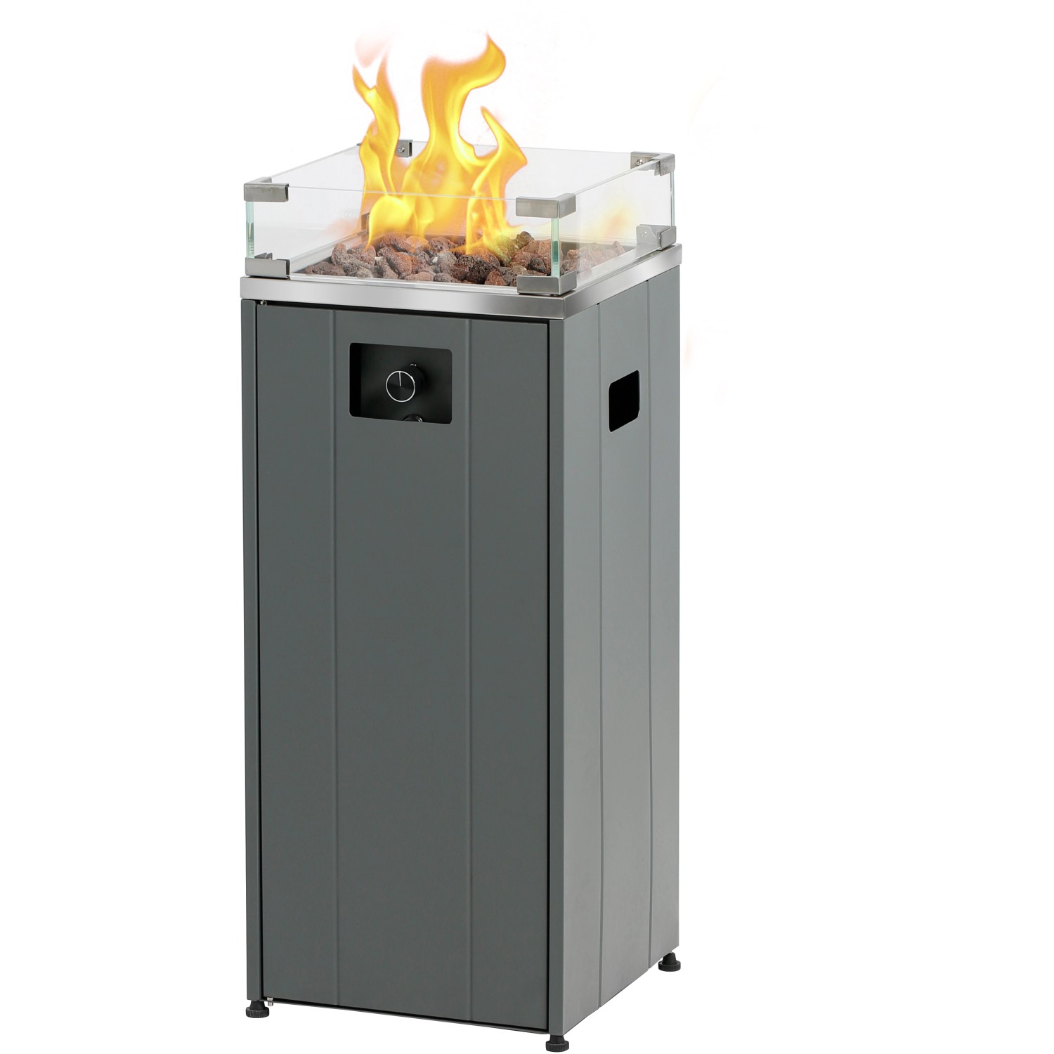 Buschbeck Terassenheizer Loungefeuer Malta Grau 7,5 kW