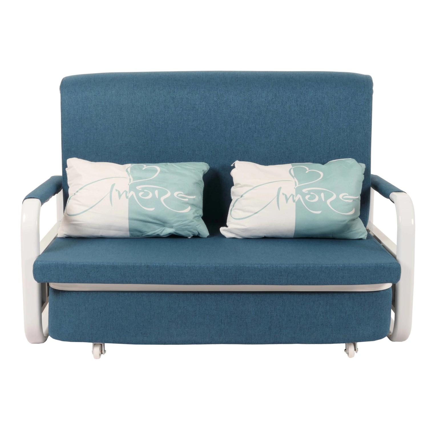 MCW Schlafsofa M83 Stoff/Textil Dunkelblau 130x185cm günstig online kaufen