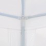 Detailaufnahme vom Gestänge eines weißen 3x4 m Partyzelts von vidaXL.