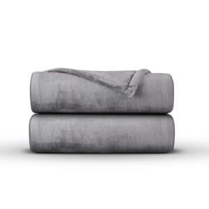 Bestlivings Kuscheldecke Mirabella, 220x240 cm, hellgrau, aus weichem Cashmere Touch Material.