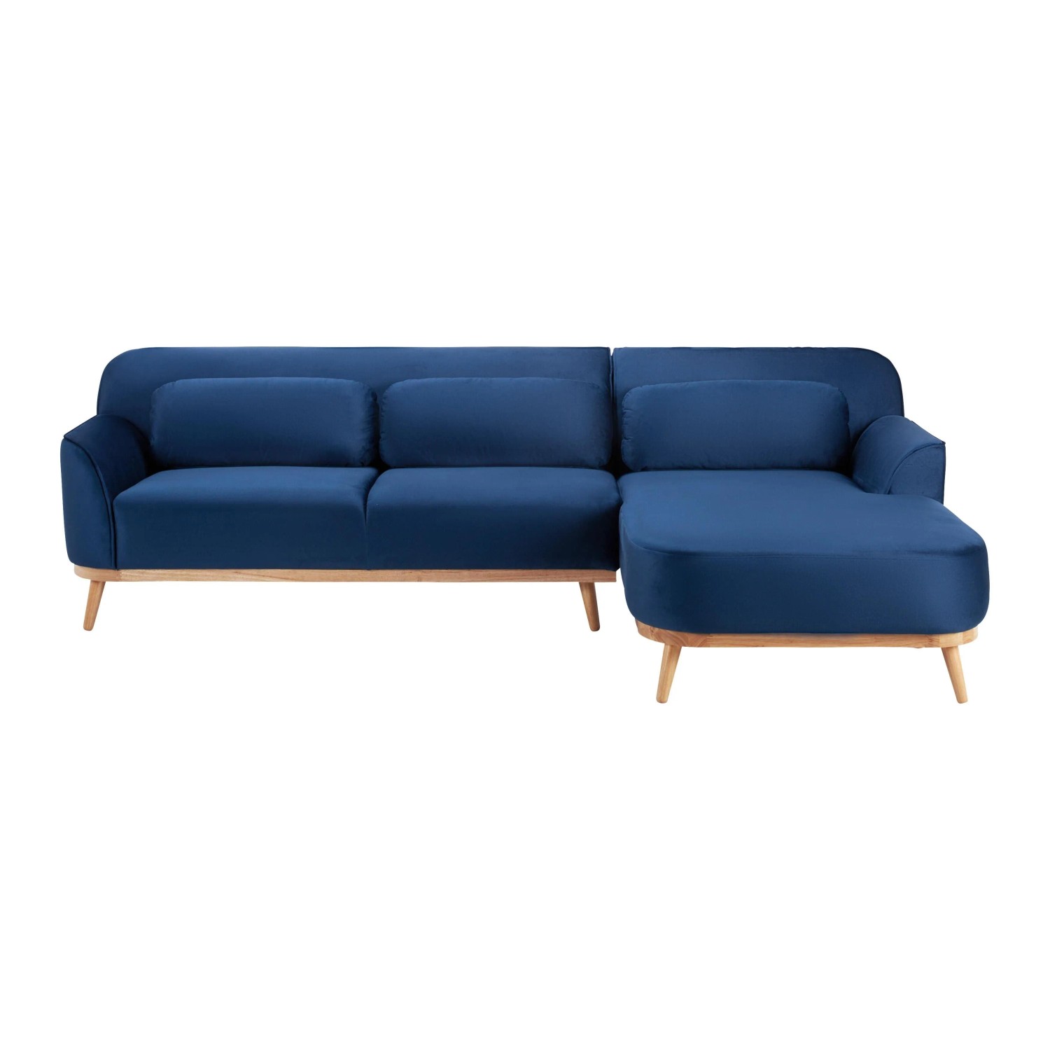 Bessagi Home Wohnlandschaft Adriana Blau Samt