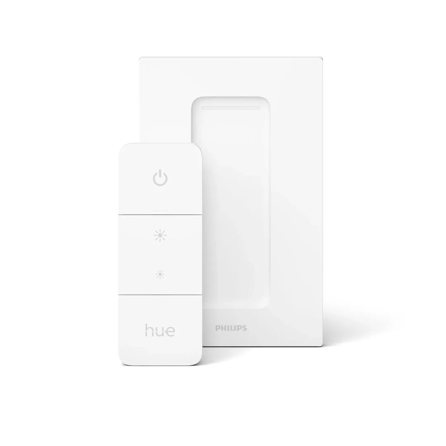 Philips Hue Dimmschalter für Enrave XL Deckenleuchte, zur Steuerung von Lichtfarbe und Helligkeit.