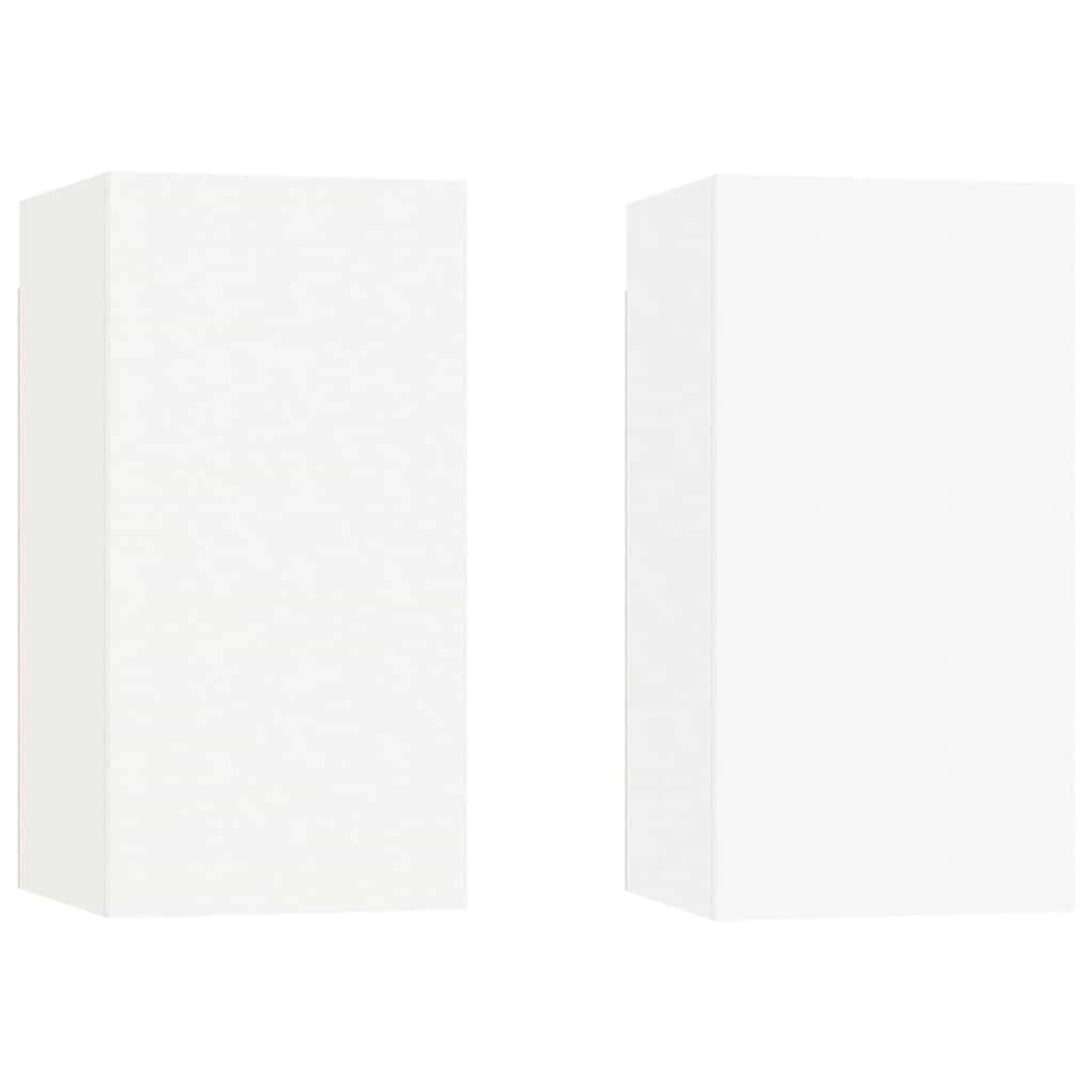 vidaXL TV-Schränke 2 Stk Weiß 30,5x30x60 cm Holzwerkstoff 803327