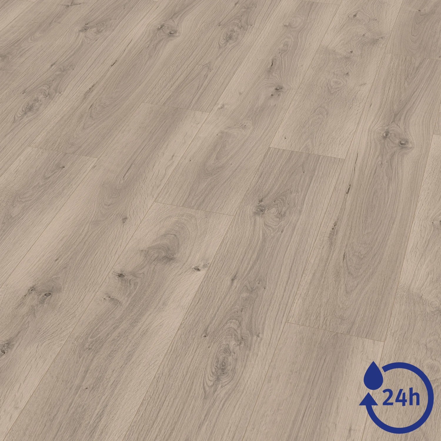 Egger Aqua Laminat EL2112 NatureSense Pinot Eiche hellgrau, wasserbeständig.