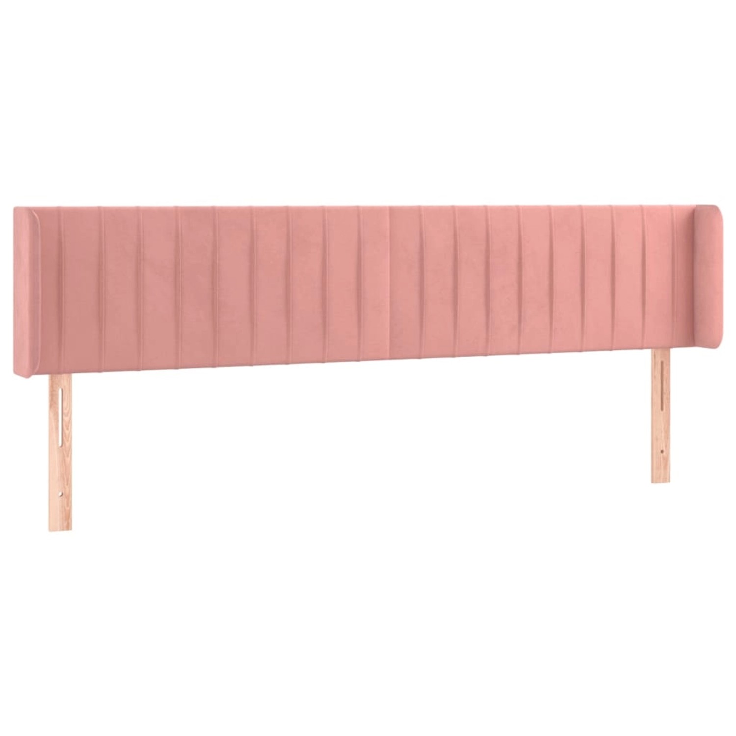 vidaXL LED Kopfteil Rosa 183x16x78/88 cm Samt 3123539