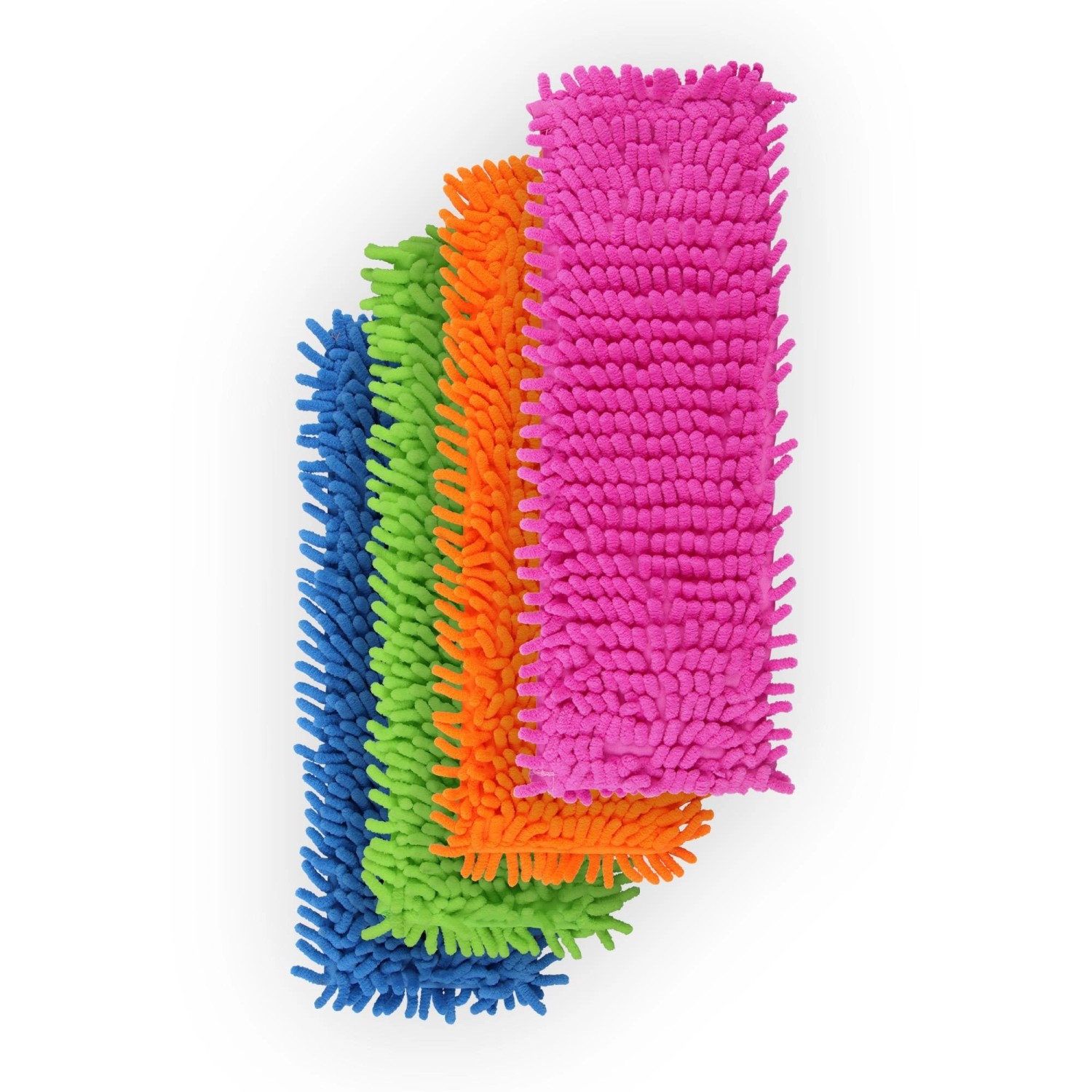 Bestlivings Bodenwischer Ersatzbezug Mikrovelour Chenille 4er Mix