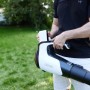 Litheli Akku-Laubbläser mit Akku, 2x20V, für Garten und Hof. Laubpuster in Weiß und Schwarz.
